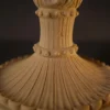 Sandstone Trophy Planter with carved diamond bowl and scrolled handles