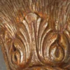 Fiber Rope Bracket with leaf carving and twisted rope detail