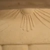 Sandstone Fluted Urn Planter with decorative