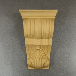 Sandstone Scroll Bracket with fluted body and shell carving