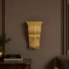 Sandstone Scroll Bracket with fluted body and shell carving