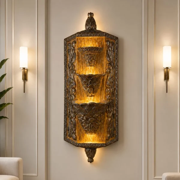 Wall Hanging Fountain easy installation home decor piece
