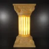 Add a graceful silhouette to your outdoor space with our sandstone garden light, a flared vase design finished with an elegant vine-carved body. Built to withstand the elements while adding timeless charm, this piece suits gardens, patios, walkways, and entryways beautifully. Flared Top Design Skilled artisans shape the crown of this sandstone garden light into a wide, gentle flare, inspired by classic vase silhouettes. The open, flowing top contrasts beautifully with the detailed carving below, giving the piece a graceful, balanced profile that draws the eye from a distance. Vine-Carved Column Body Flowing vines and delicate floral patterns wrap the cylindrical body of this sandstone garden light. Every leaf and petal is carved by hand, and once switched on, warm light glows softly through the detailed cutwork. The continuous vine pattern wraps around the column, creating a natural, garden-inspired look that reads beautifully by day and glows warmly by night. Glowing Fiber Illumination Inside the stone shell, a durable fiber lining delivers soft, even illumination. The fiber glows warmly through every carved detail, casting a gentle light across the surrounding space after sunset — perfect for creating a relaxed, welcoming outdoor atmosphere. Durable & Weather-Resistant Build Crafted from premium natural sandstone, this garden light is made to handle outdoor conditions year-round: - Washable — simply rinse with water to keep it looking fresh - Weatherproof — resists rain, sun, and seasonal wear - Sturdy construction — a tiered base keeps it stable outdoors - Low maintenance — no repainting or protective coating required With its flared vase top, hand-carved vine detailing, and warm glowing light, this sandstone garden light is a lasting addition to any outdoor setting.