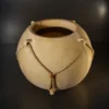 Sandstone planter pot with rope detailing