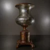 Vintage fiber glass table lamp with ornate pedestal base